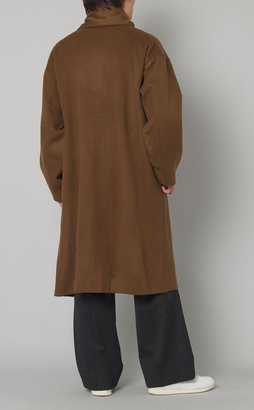 メリノウールダブルフェイスコート