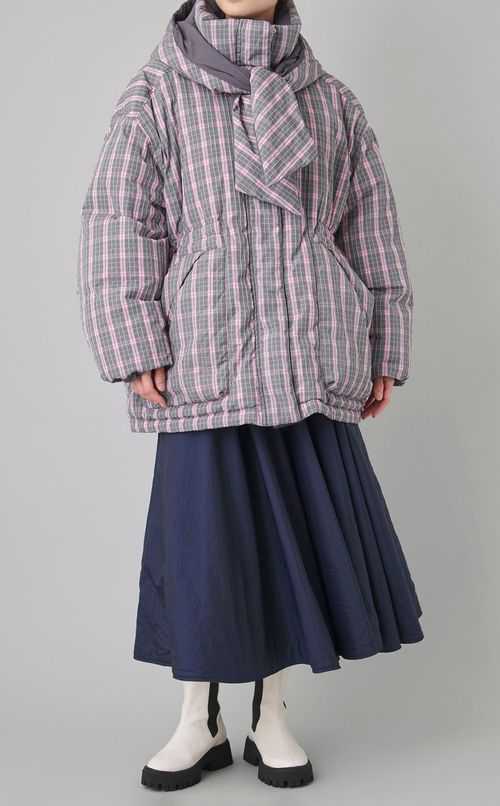 フーディリバーシブルダウンブルゾン