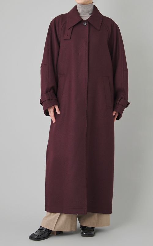 メルトンステンカラーコート