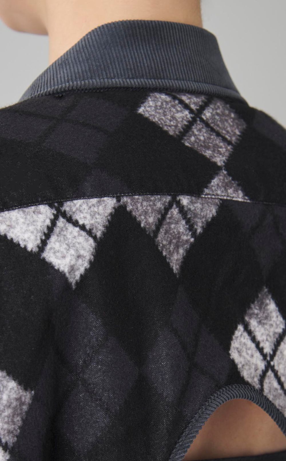 アーガイルオープンバックワンピース