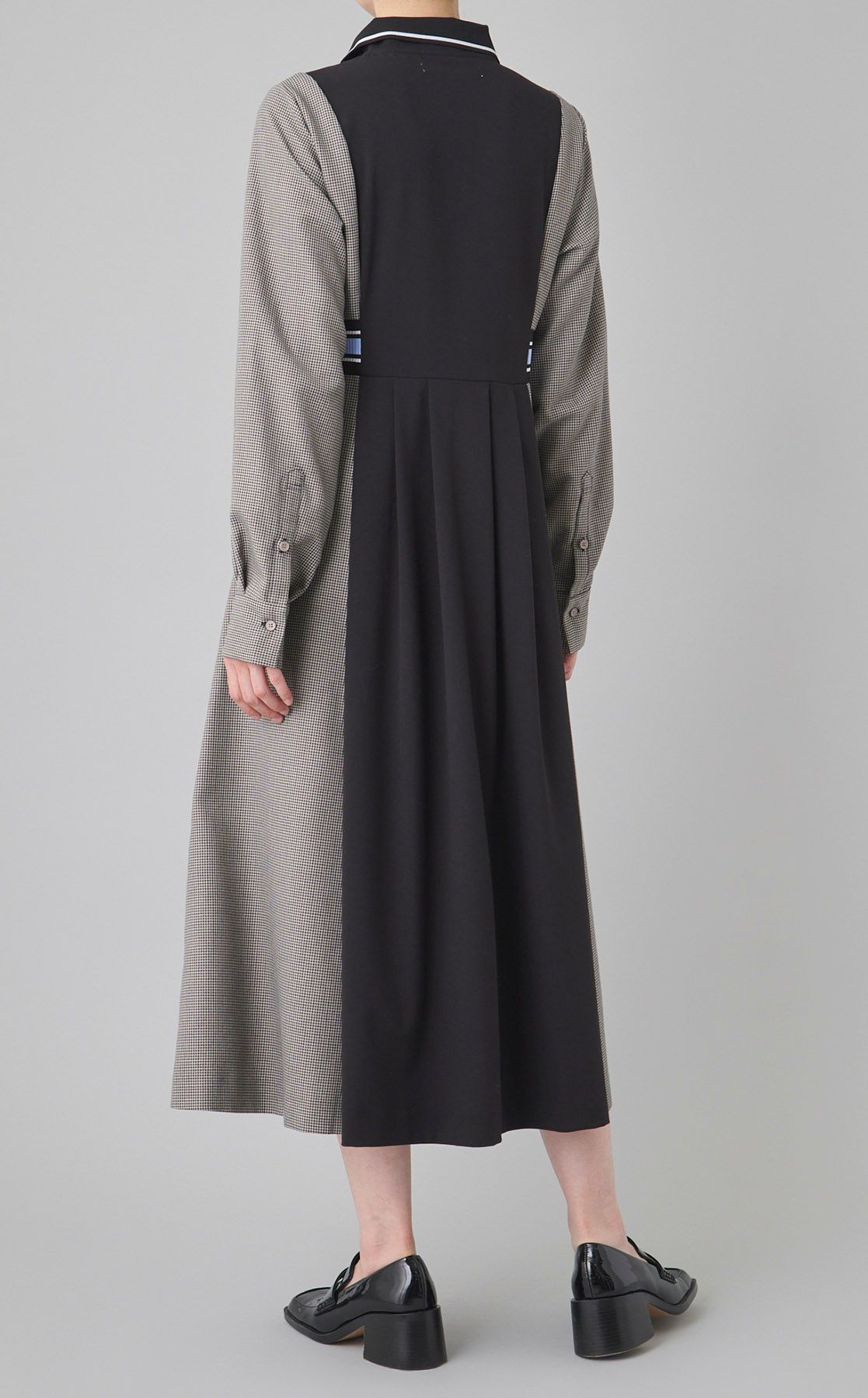 FURFUR｜リブコンビシャツワンピース