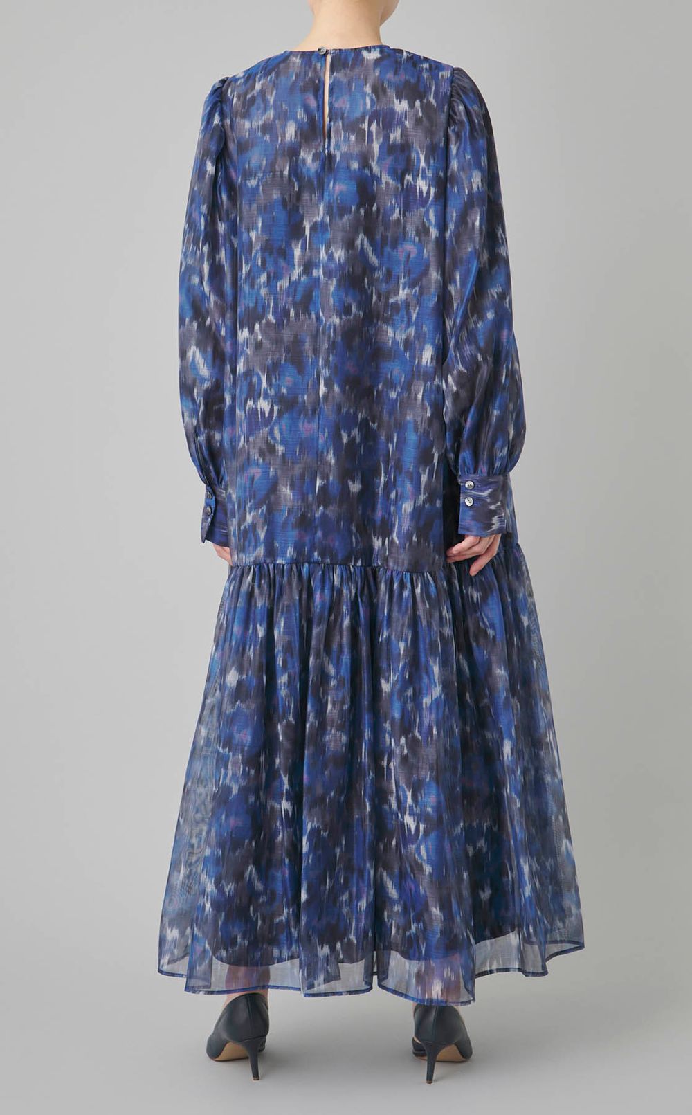 フラワープリントフレアワンピース