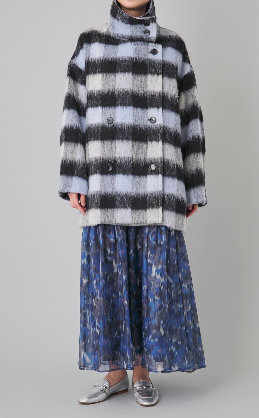 フラワープリントフレアワンピース