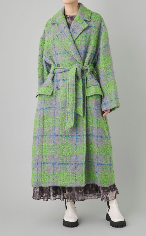 ループヘリンボーンダブルコート