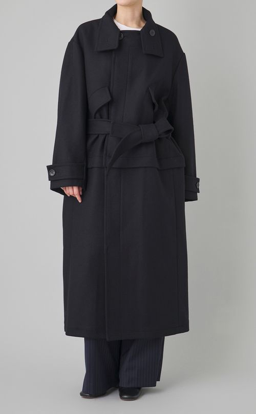 2wayスタンドカラーコート