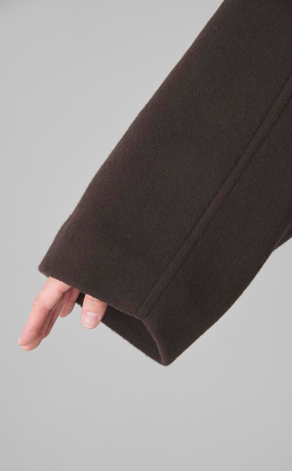 ウールメルトンフードマフラーコート