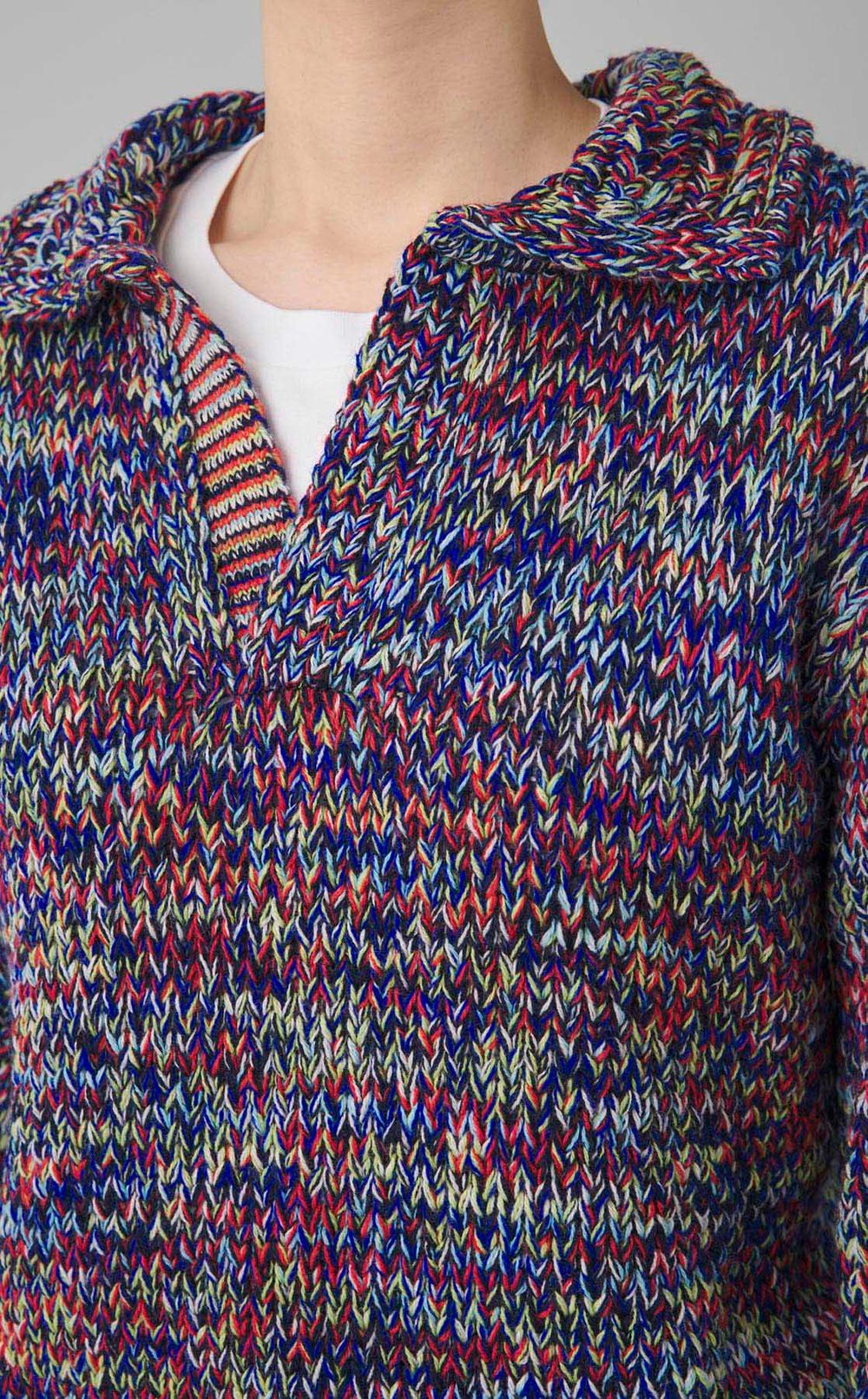 カラーミックススキッパープルオーバー