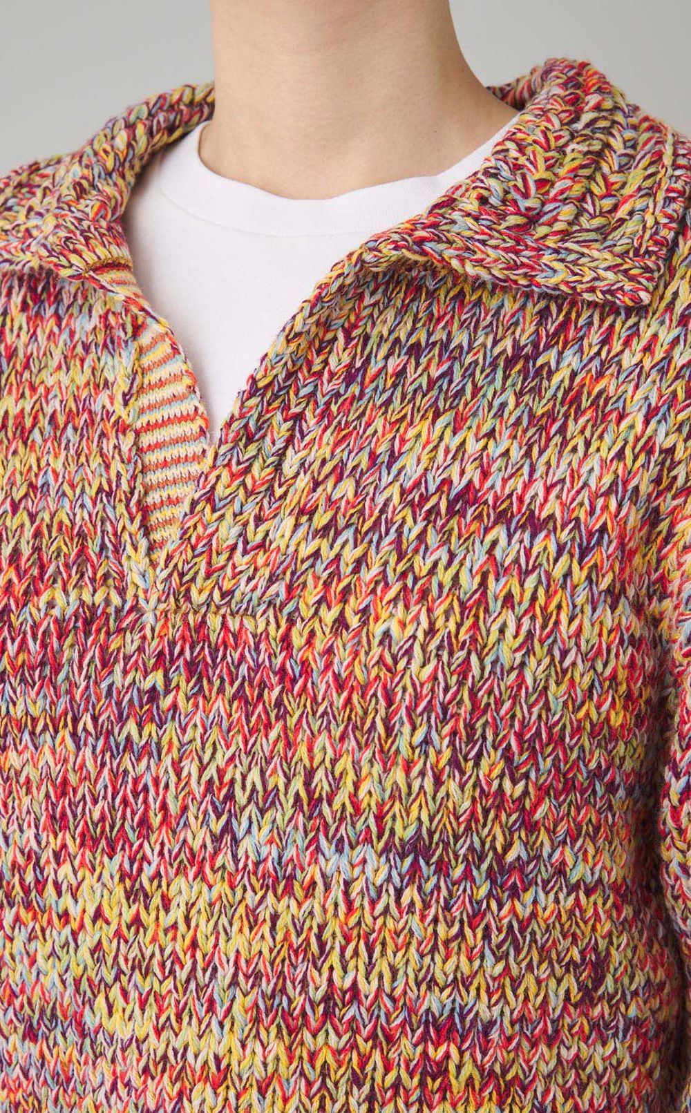 カラーミックススキッパープルオーバー