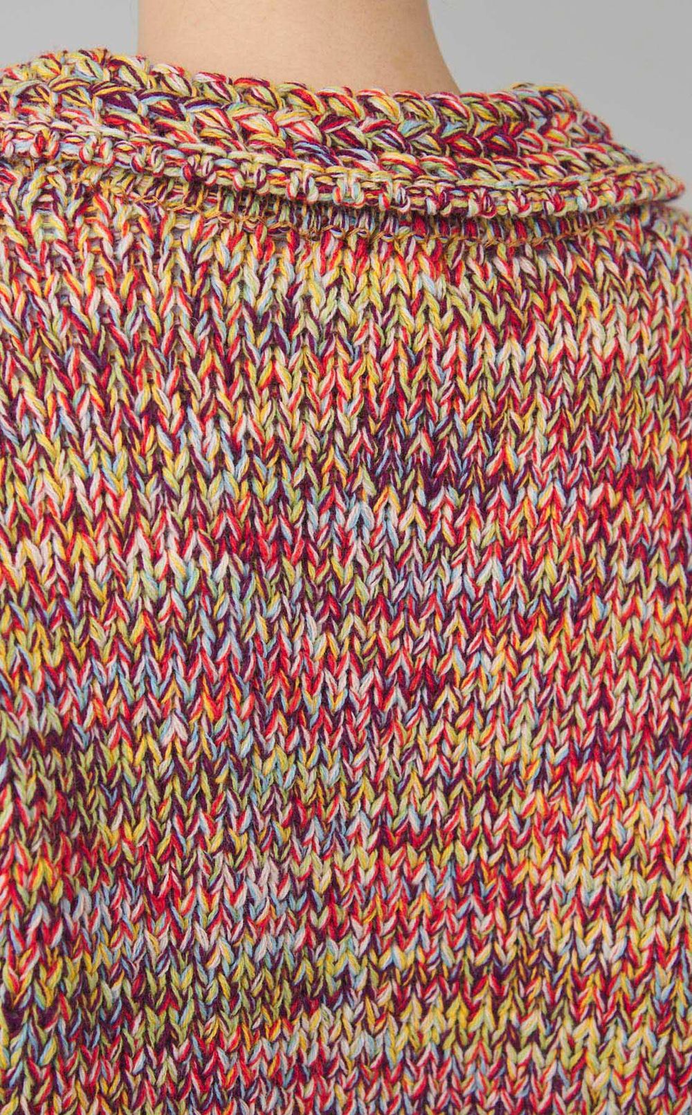 カラーミックススキッパープルオーバー