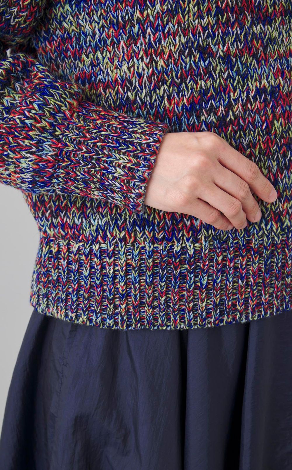 カラーミックススキッパープルオーバー