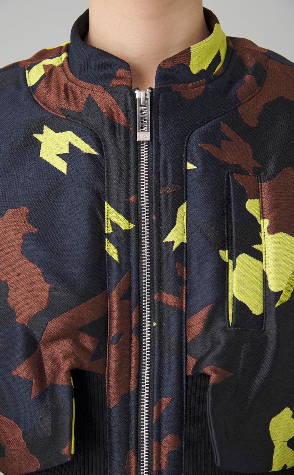 カモフラージュ柄バルーンブルゾン