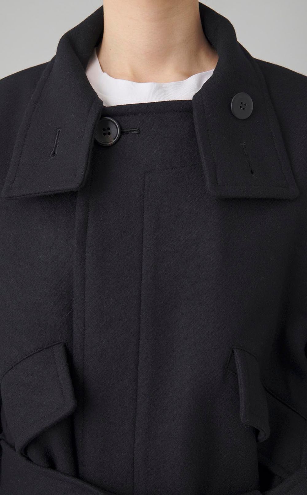 2wayスタンドカラーコート