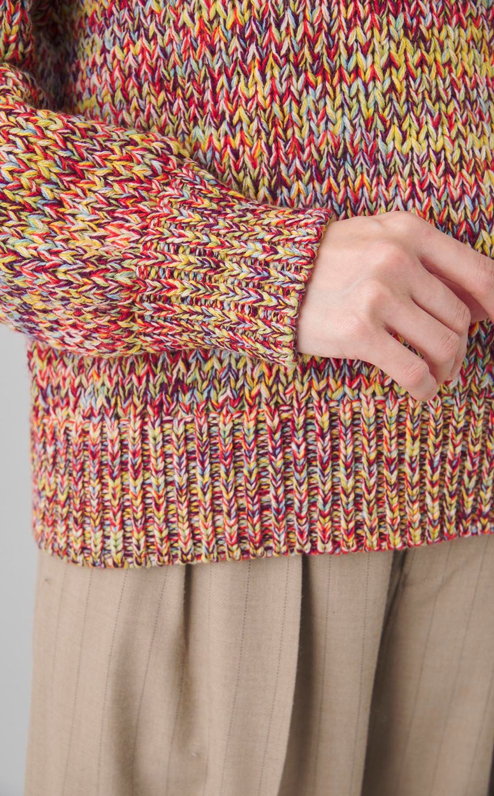 カラーミックススキッパープルオーバー