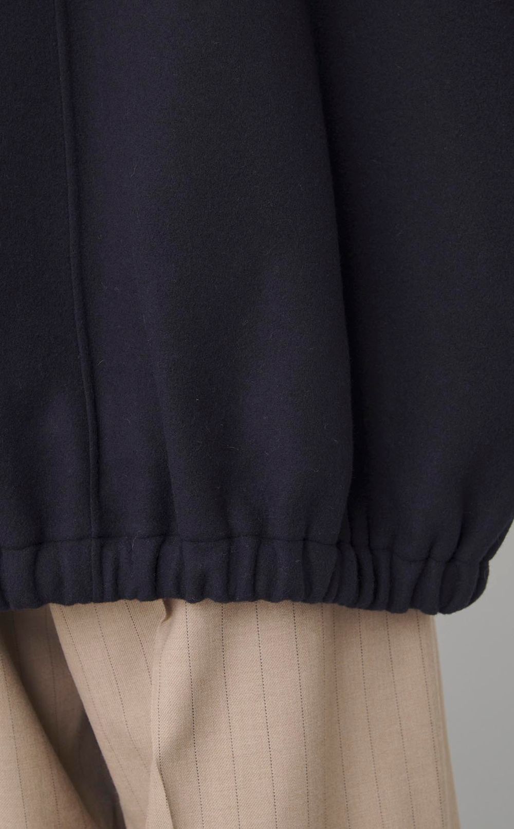 メルトンスタンドネックリバーブルゾン