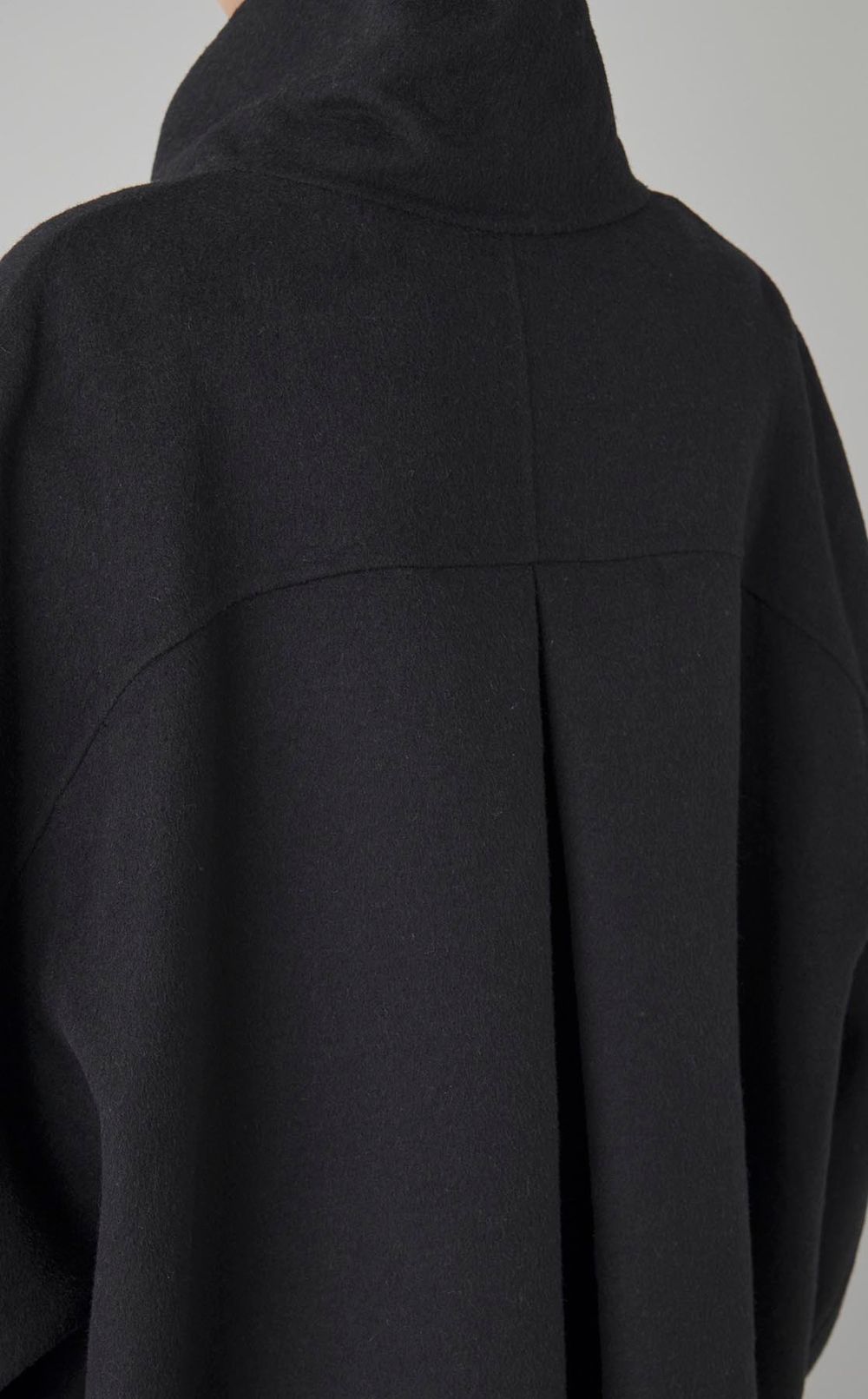 スタンドカラーリバーシブルコート