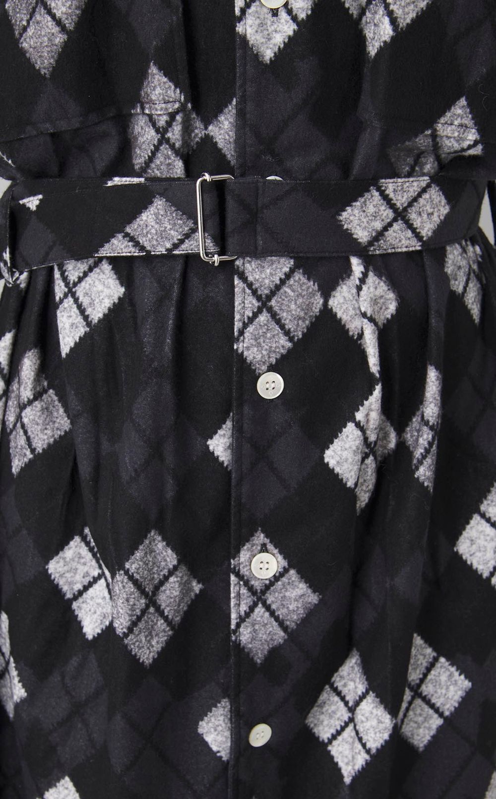 アーガイルオープンバックワンピース