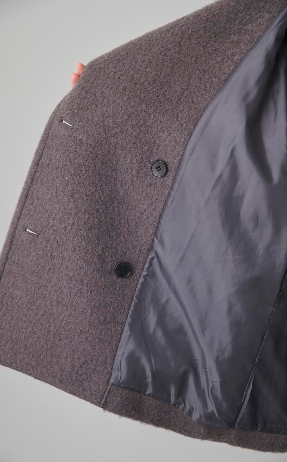 スタンドカラーショートコート