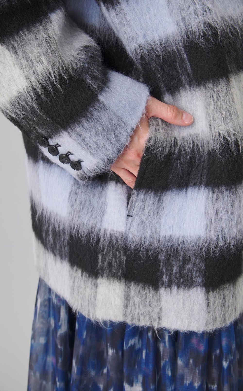 スタンドカラーショートコート