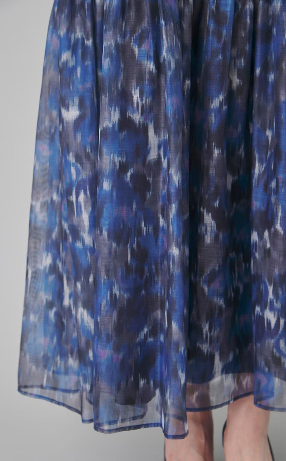 フラワープリントフレアワンピース