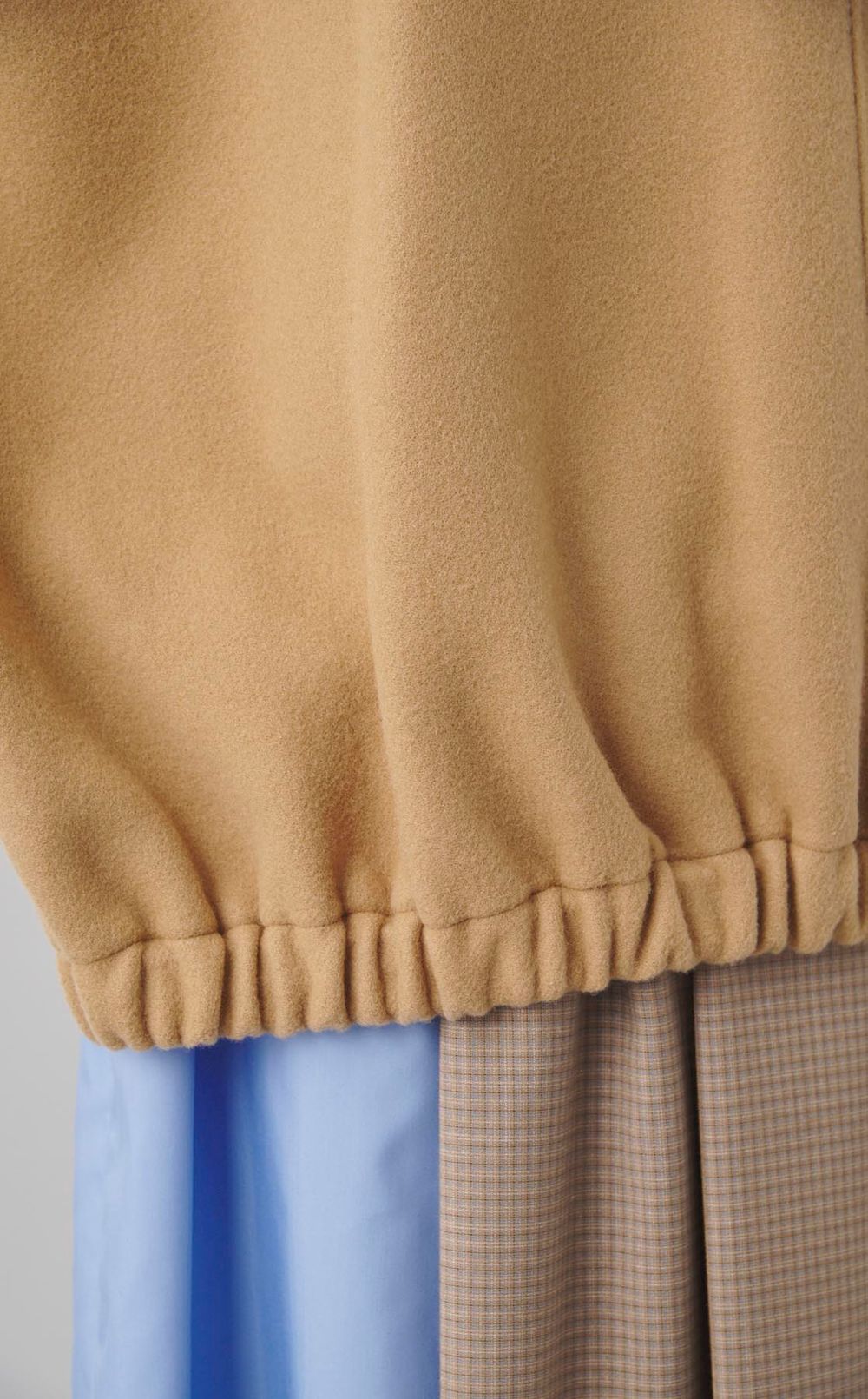 メルトンスタンドネックリバーブルゾン