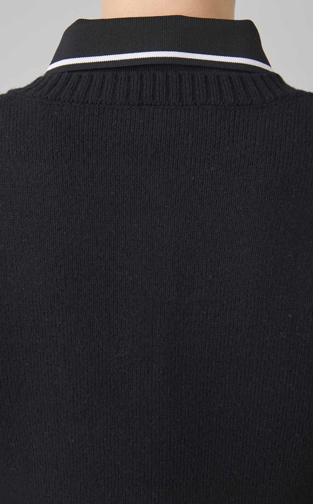 ペプラムレイヤードカーディガン