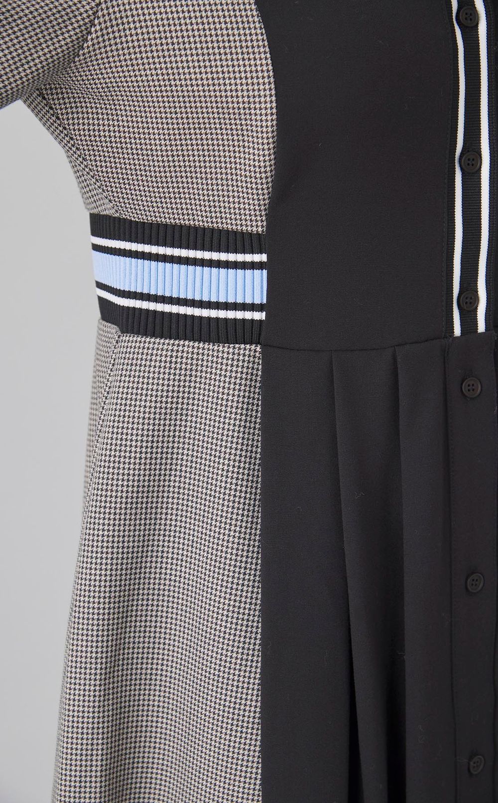 リブコンビシャツワンピース