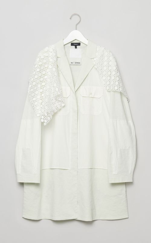 【roop】LACE COMB. COAT