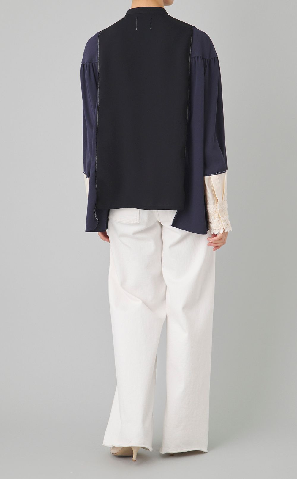 【reADdress】リメイクノーカラーシャツ