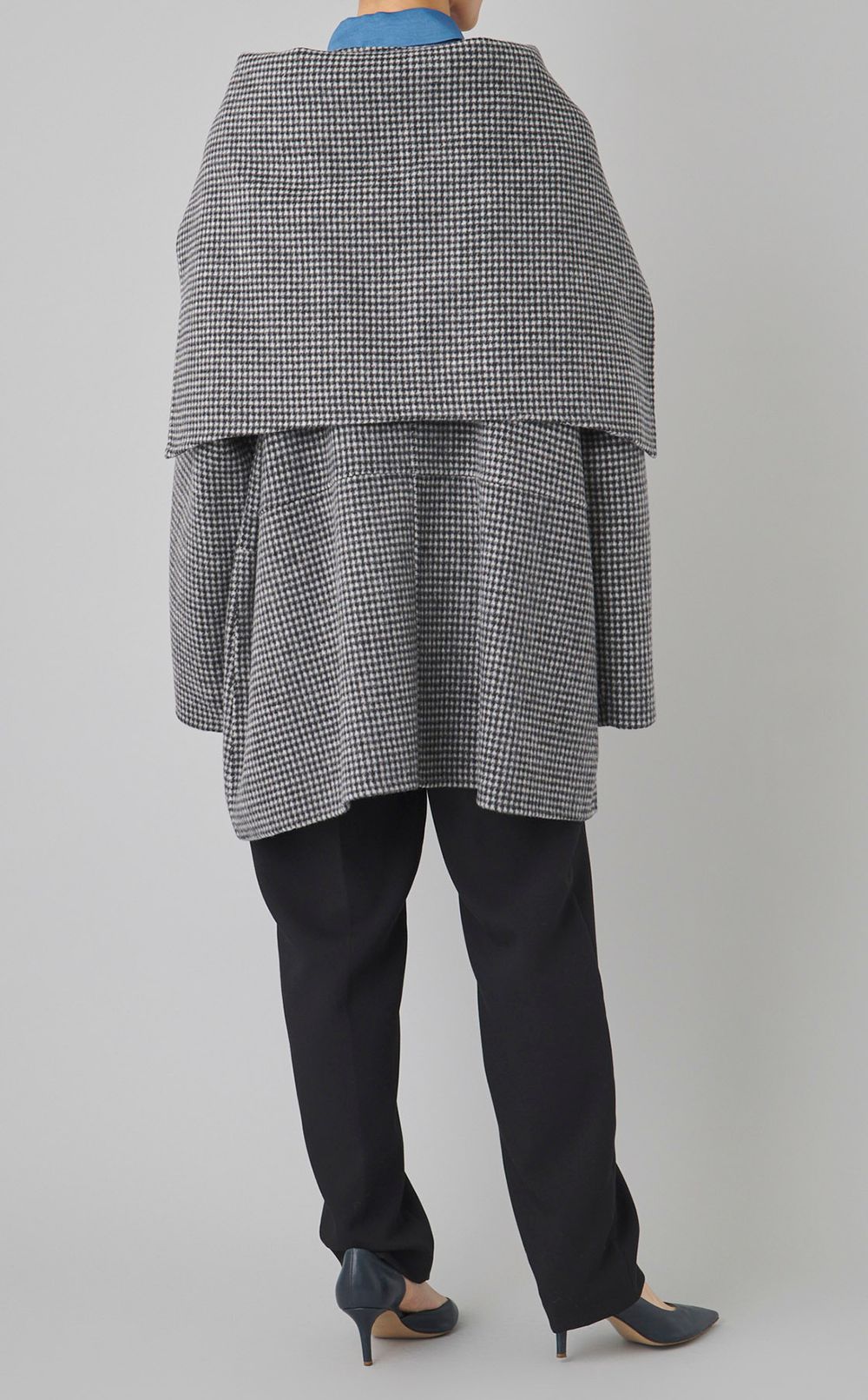 マフラー付ハーフリバーコート