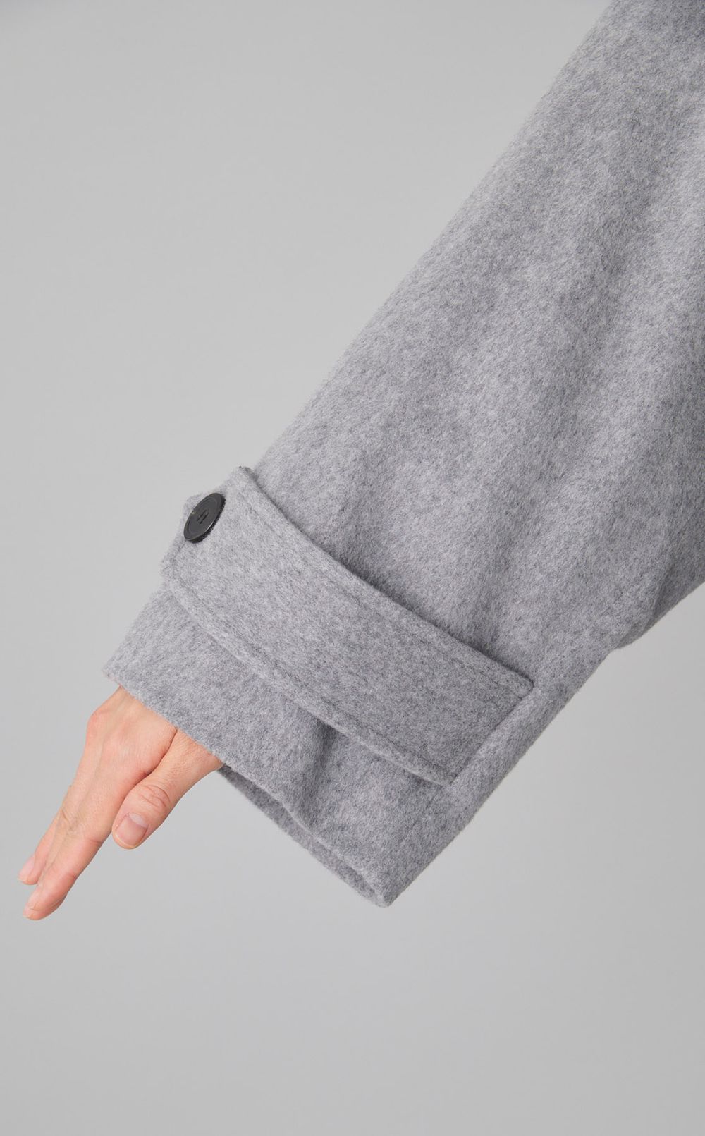 ステンカラーショートフレアコート