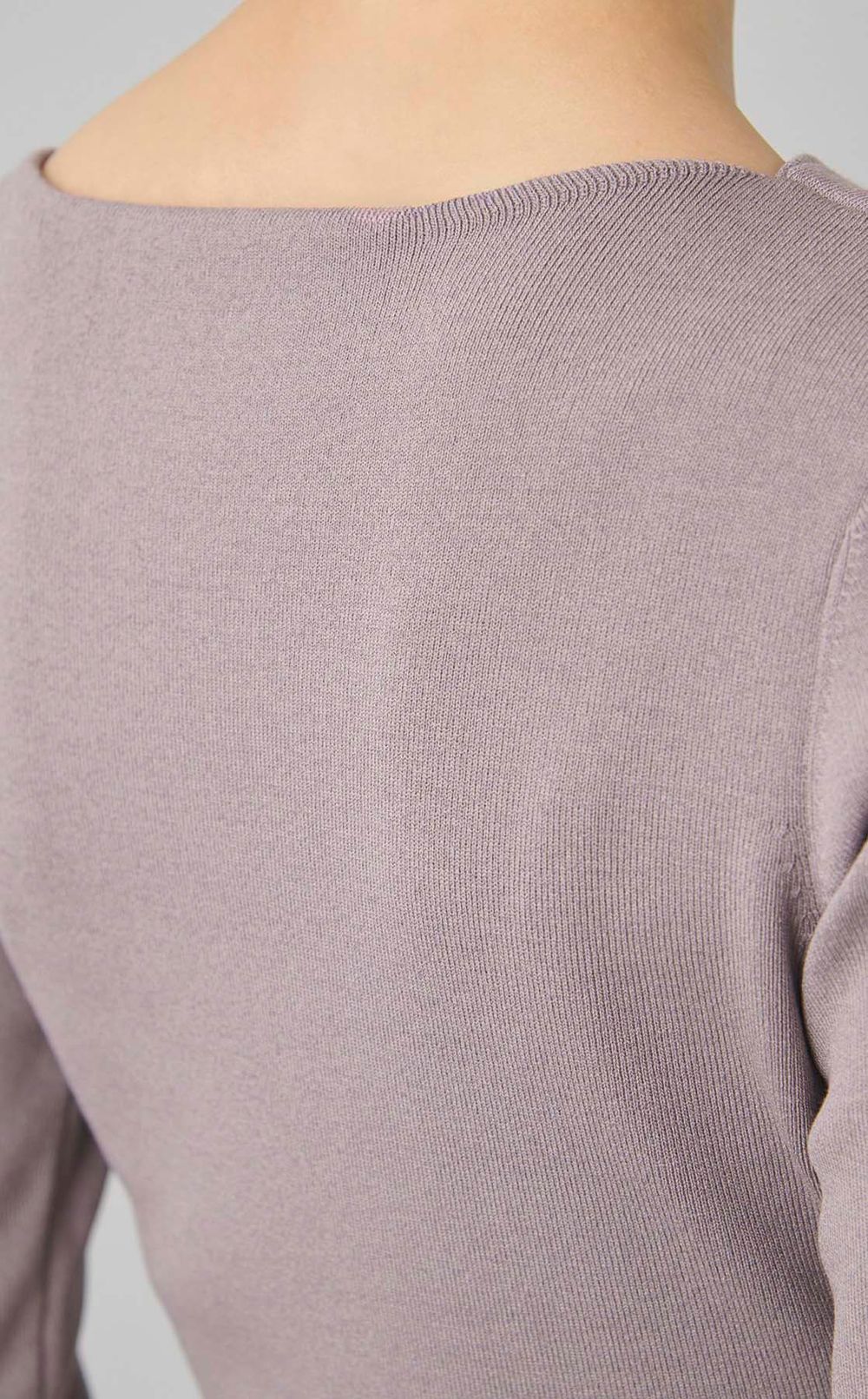 アシメネックニットドッキングワンピース