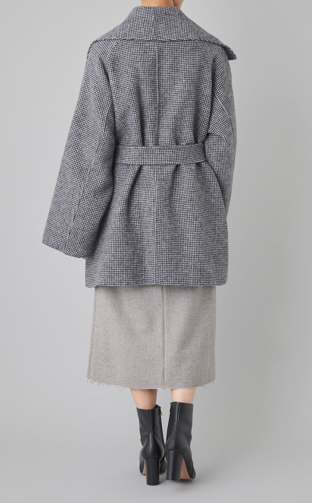 ビッグカラーミディ丈コート