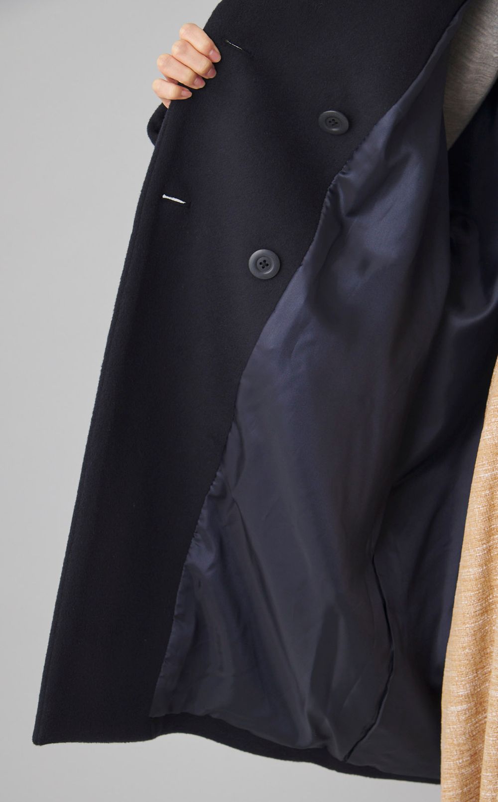 ウールダブルテントコート