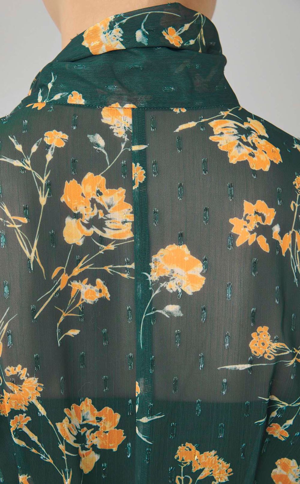 デザインボウタイシアープリントワンピース