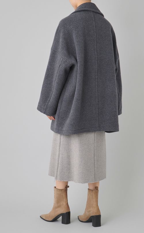 ウールミドルPコート