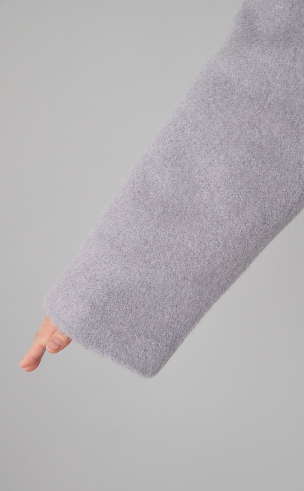 ベルト付きウールショートコート