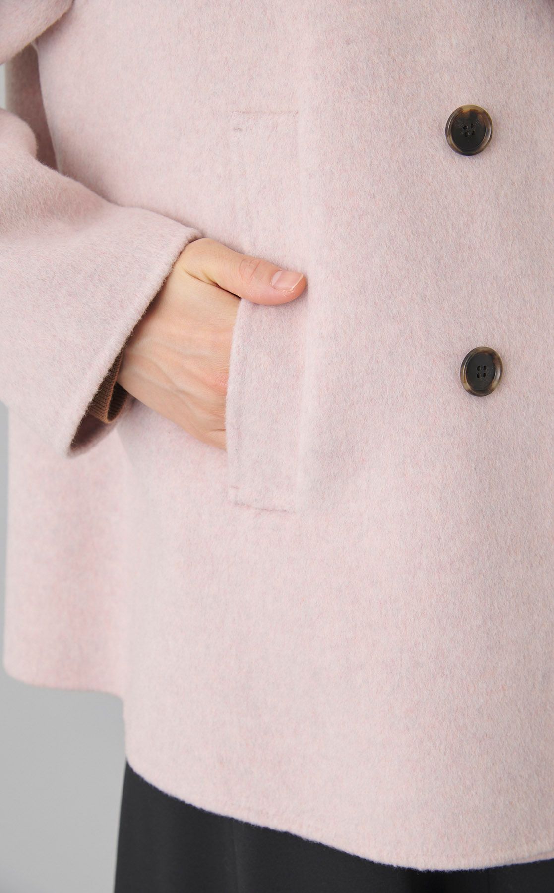 Theory luxe｜ダブルフェイスリバーショートコート