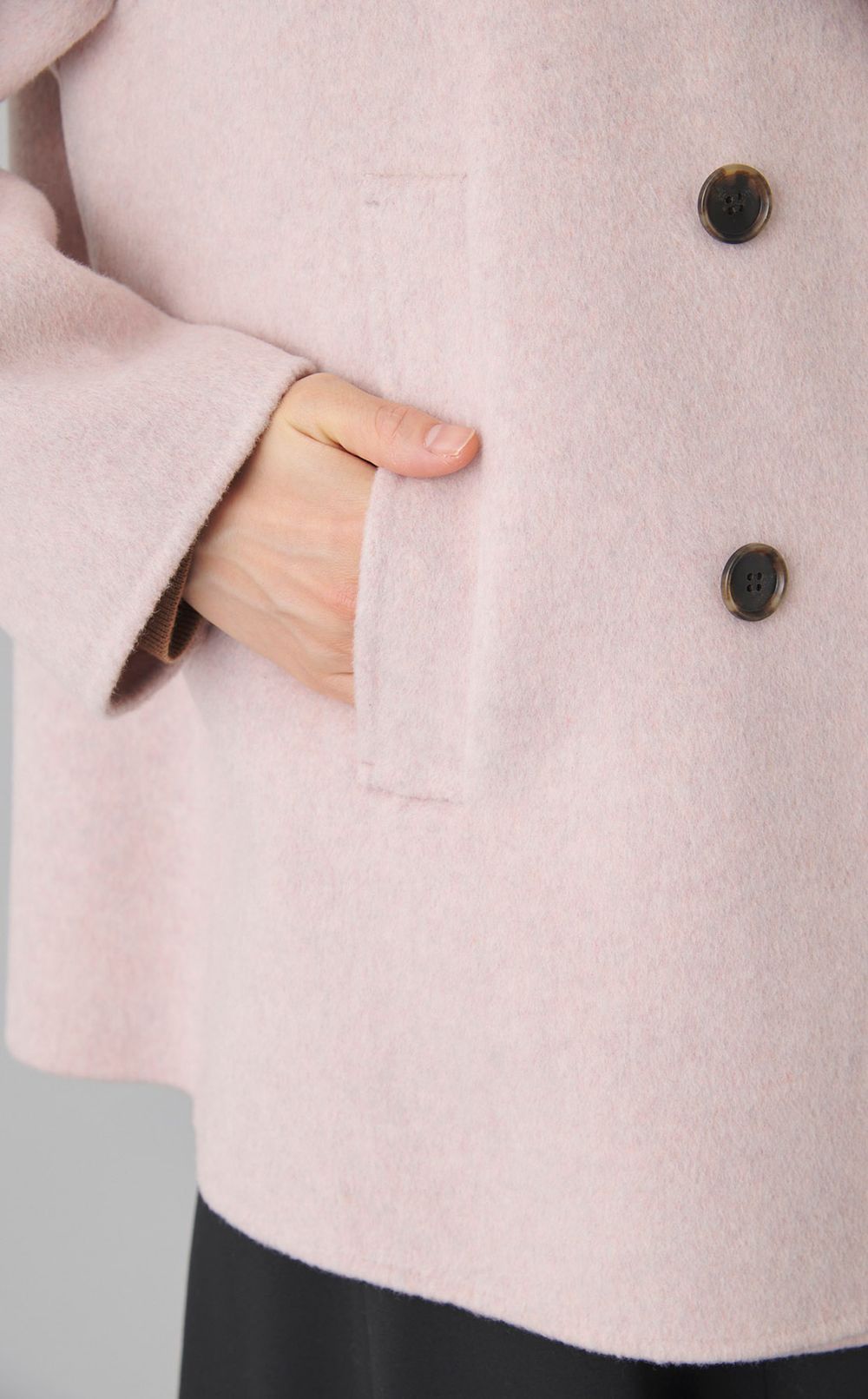 ダブルフェイスリバーショートコート