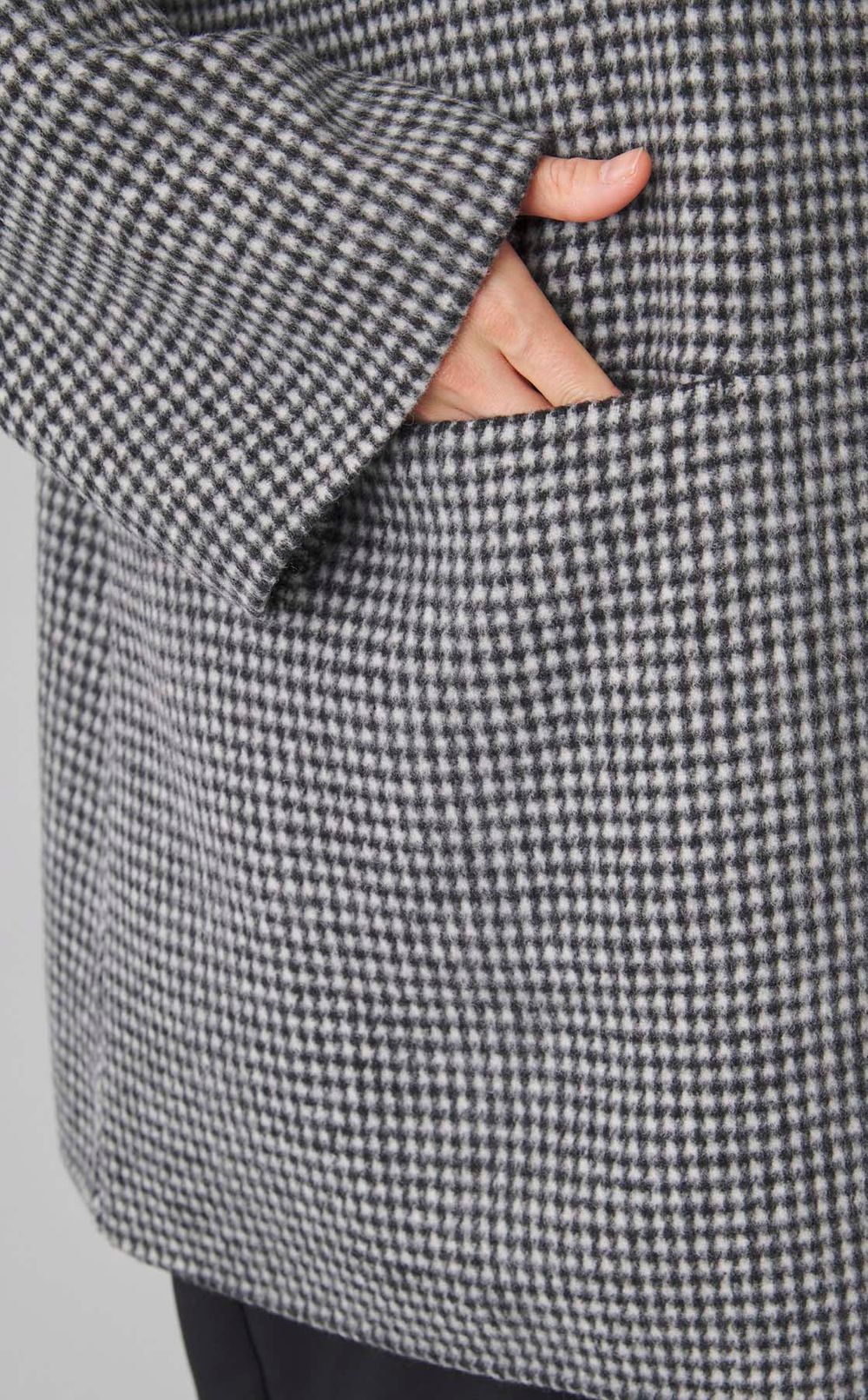 マフラー付ハーフリバーコート