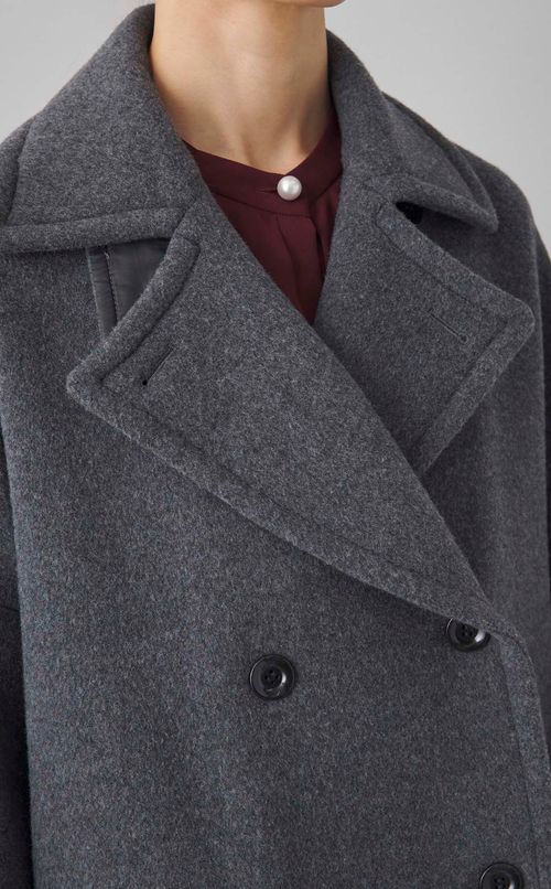 ウールミドルPコート