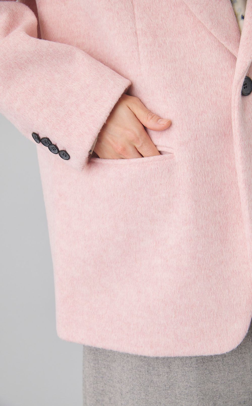 シャギーシングルジャケット