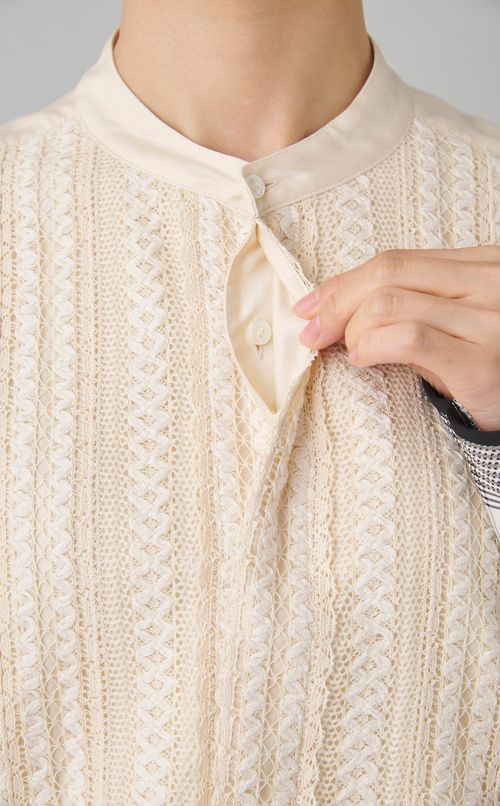 【reADdress】リメイクノーカラーシャツ