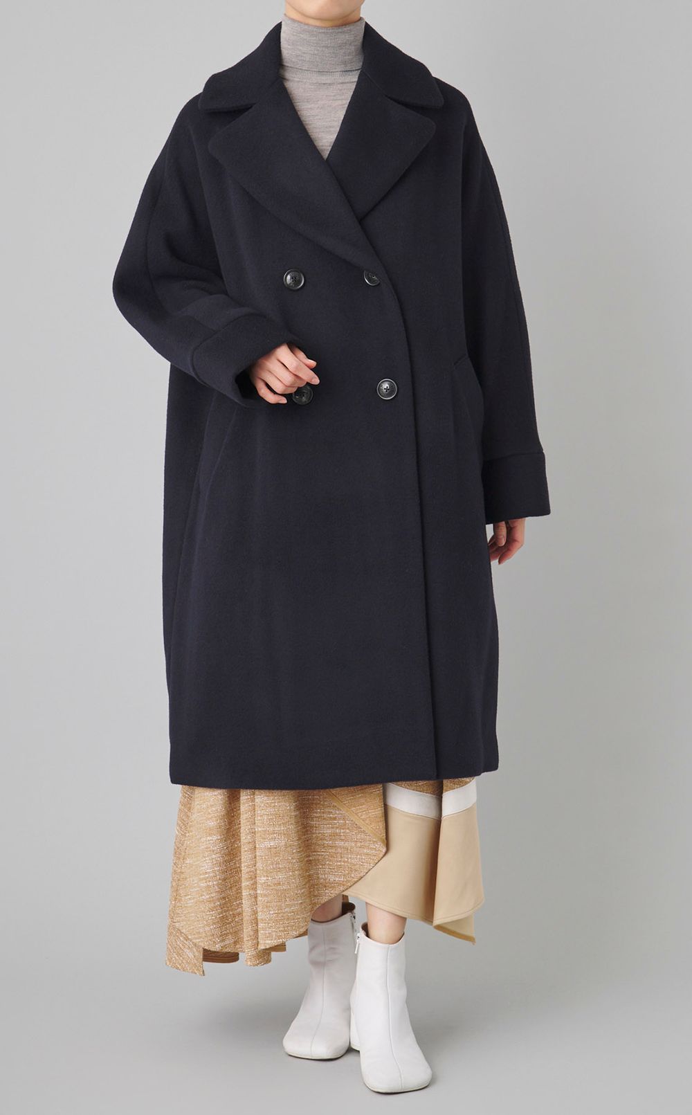 ウールダブルテントコート