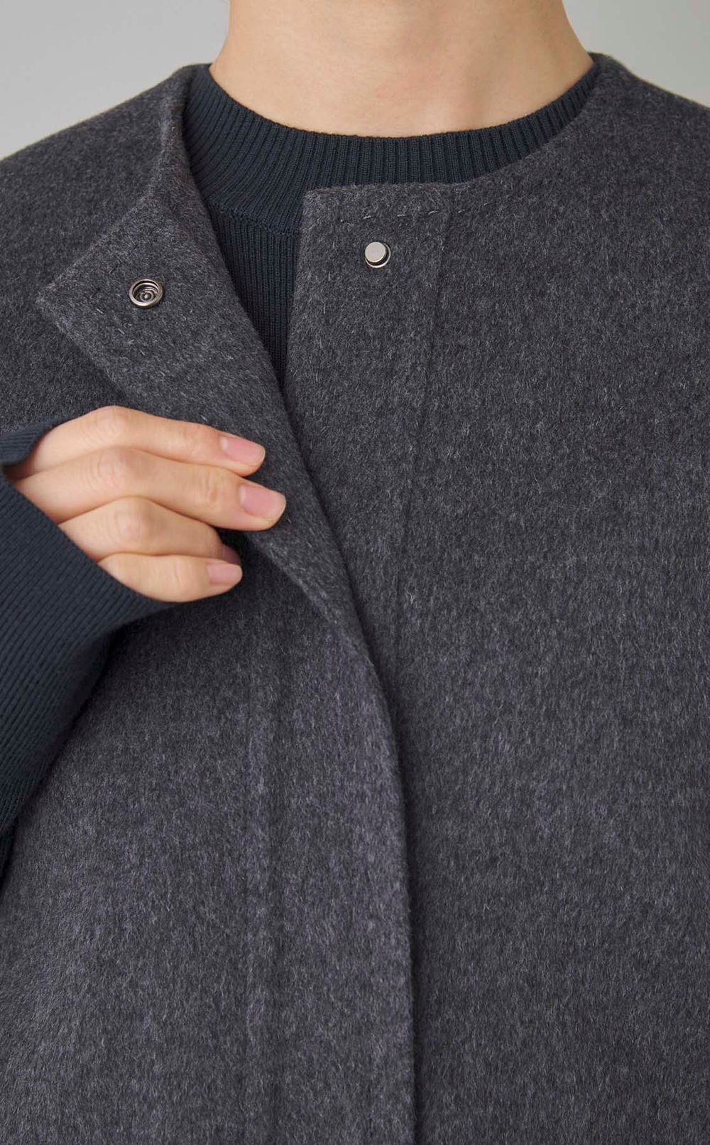 ウールダブルフェイスジレ