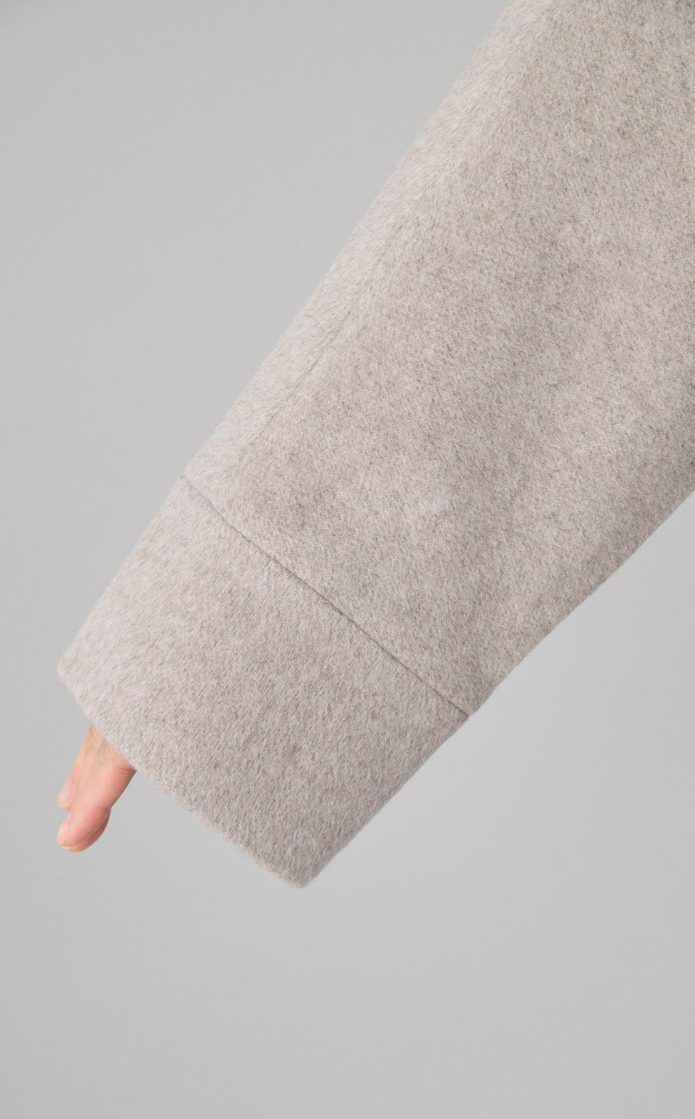 ノーカラーテントコート