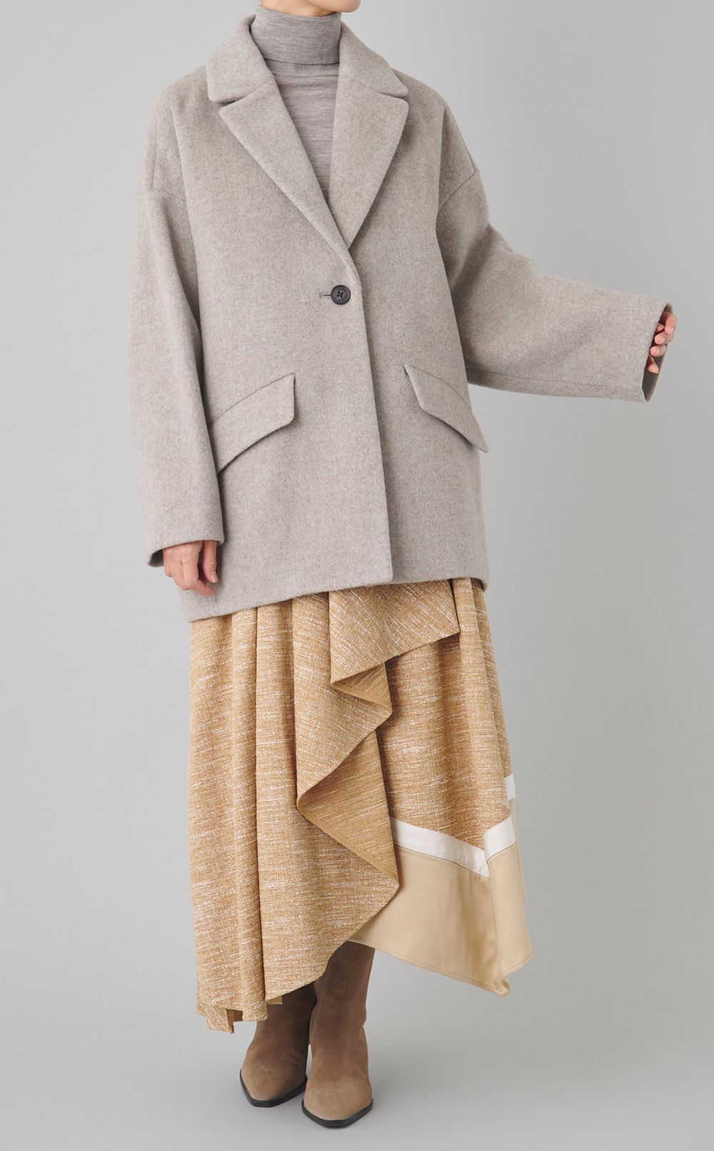 スラブツイードプルオーバー