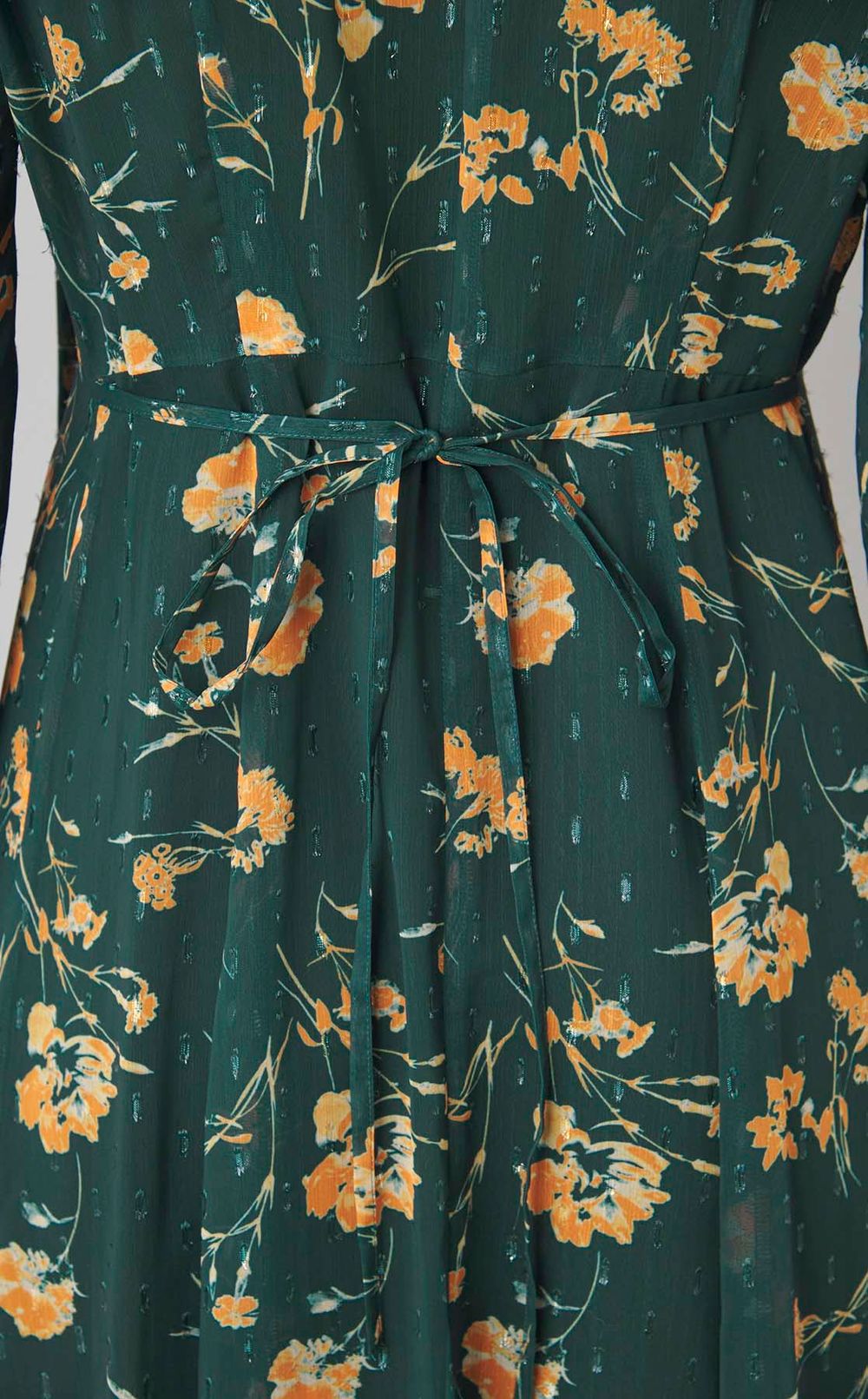 デザインボウタイシアープリントワンピース