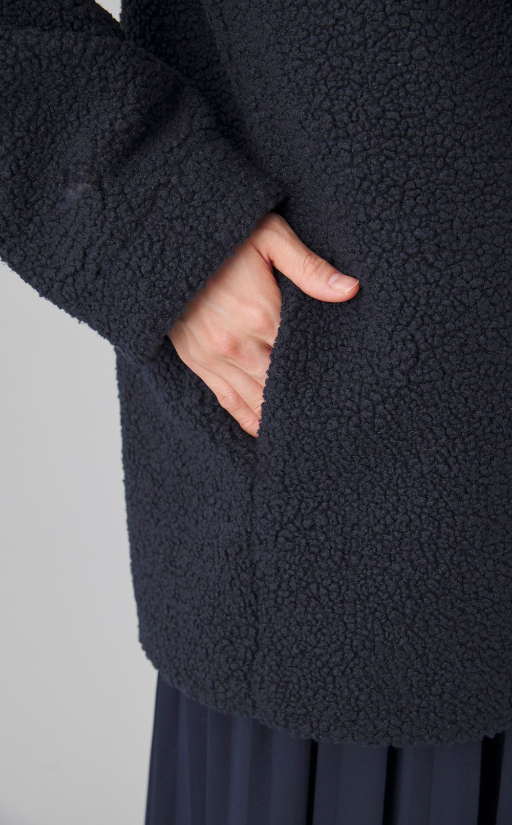 セーラーカラーテディコート