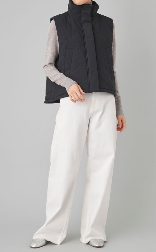 キルティングパディングベスト