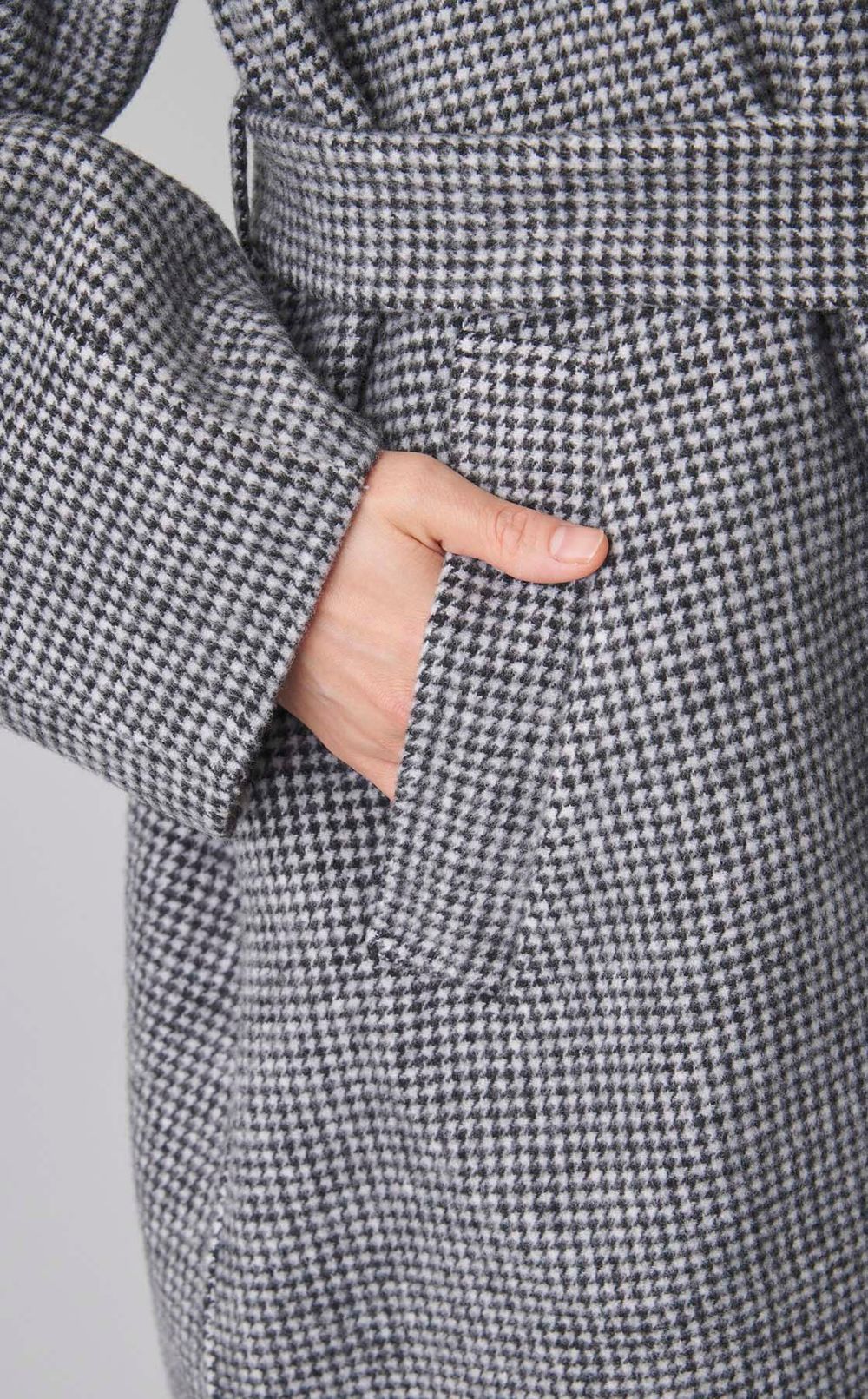 ビッグカラーミディ丈コート